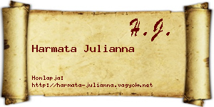 Harmata Julianna névjegykártya